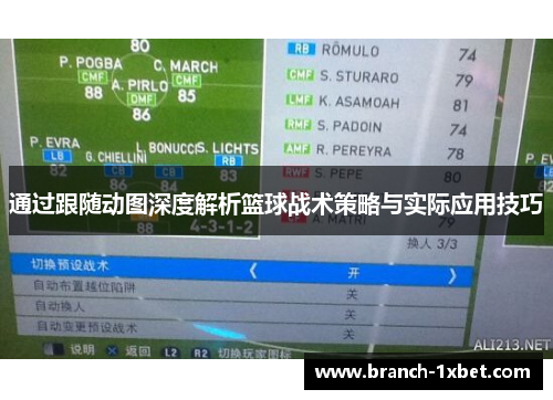 通过跟随动图深度解析篮球战术策略与实际应用技巧