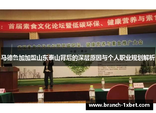 马德鲁加加盟山东泰山背后的深层原因与个人职业规划解析